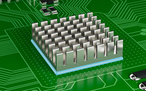 Thermoconductive adhesive for heat sinks