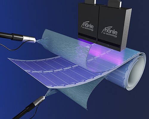 Flexible adhesives for perovskite photovoltaics