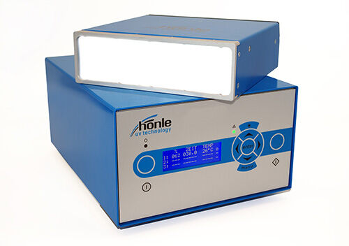 The LED Spot 200 HP IC is a high intensity uv flood light from Hoenle