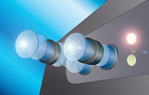 Lens bonding for mini cameras