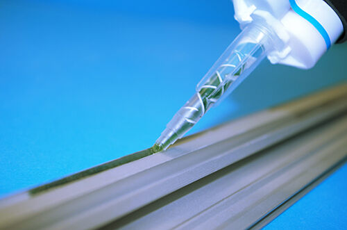 Penloc 2K adhesive is applied