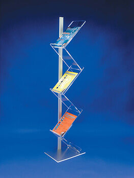 Brochure racks made from transparent plastics can be glued with plastic glue