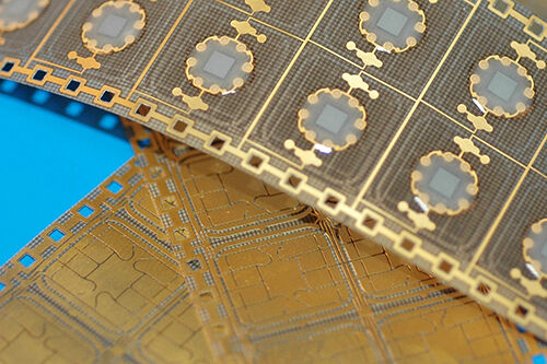 white-transparent potting compound from Panacol on smart card chips