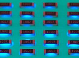 Chip bonding with fluorescent adhesive Vitralit from Panacol for electronic components