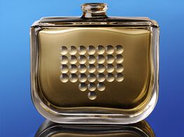 Glass adhesive for perfume bottles