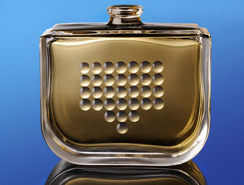 Glass adhesive for perfume bottles