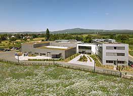 Aerial view of the new Panacol headquarter building