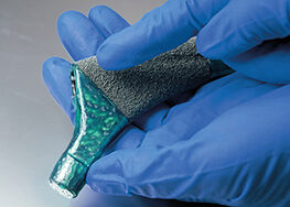 UV curable mask material on medical prosthesis